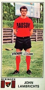 Sticker John Lambrichts - Football Belgium 1975-1976 n. 96 - Panini