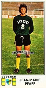 Sticker Jean-Marie Pfaff - Football Belgium 1975-1976 - Panini