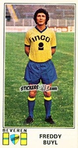 Sticker Freddy Buyl - Football Belgium 1975-1976 - Panini