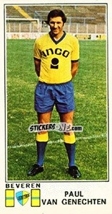 Sticker Paul van Genechten - Football Belgium 1975-1976 - Panini