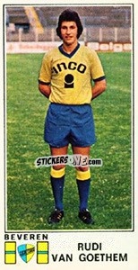 Cromo Rudi van Goethem - Football Belgium 1975-1976 - Panini