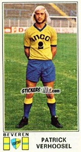 Sticker Patrick Verhoosel - Football Belgium 1975-1976 - Panini