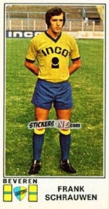 Sticker Frank Schrauwen - Football Belgium 1975-1976 - Panini
