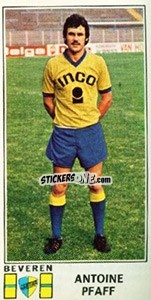 Sticker Antoine Pfaff - Football Belgium 1975-1976 n. 114 - Panini