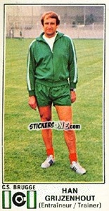 Sticker Han Grijzenhout - Football Belgium 1975-1976 - Panini