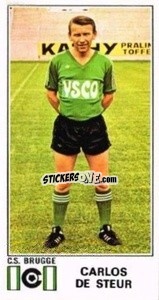 Sticker Carlos de Steur - Football Belgium 1975-1976 n. 122 - Panini