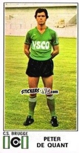 Cromo Peter de Quant - Football Belgium 1975-1976 - Panini