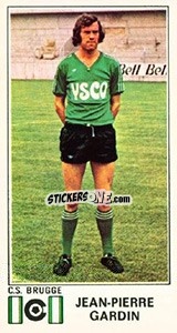 Cromo Jean-Pierre Gardin - Football Belgium 1975-1976 - Panini