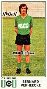 Sticker Bernard Verheecke - Football Belgium 1975-1976 - Panini