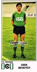 Figurina Dirk Beheydt - Football Belgium 1975-1976 - Panini