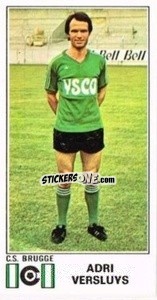 Sticker Adri Versluys - Football Belgium 1975-1976 - Panini