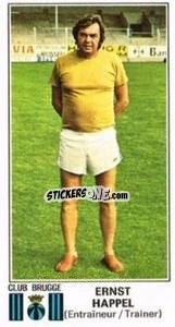 Figurina Ernst Happel - Football Belgium 1975-1976 - Panini
