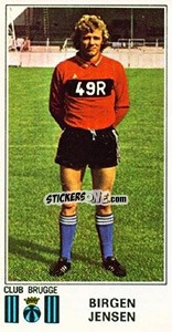 Figurina Birgen Jensen - Football Belgium 1975-1976 n. 135 - Panini