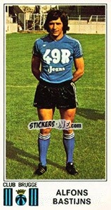 Figurina Alfons Bastyns - Football Belgium 1975-1976 - Panini
