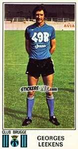 Sticker Georges Leekens - Football Belgium 1975-1976 - Panini