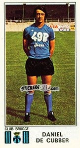 Figurina Daniel de Cubber - Football Belgium 1975-1976 - Panini