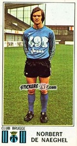 Cromo Norbert de Naeghel - Football Belgium 1975-1976 n. 139 - Panini