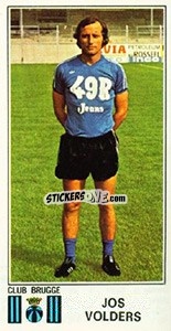 Cromo Jos Volders - Football Belgium 1975-1976 - Panini