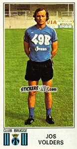 Figurina Jos Volders - Football Belgium 1975-1976 n. 140 - Panini