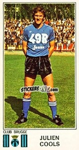 Sticker Julien Cools - Football Belgium 1975-1976 - Panini