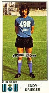 Cromo Eddy Krieger - Football Belgium 1975-1976 - Panini