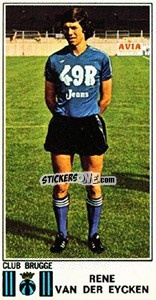 Sticker Rene van de Eycken - Football Belgium 1975-1976 - Panini