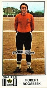 Cromo Robert Roosbeek - Football Belgium 1975-1976 - Panini