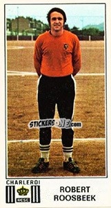 Sticker Robert Roosbeek - Football Belgium 1975-1976 n. 153 - Panini