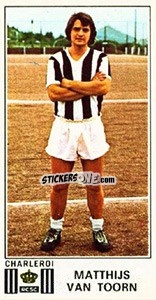 Sticker Matthijs van Toorn - Football Belgium 1975-1976 - Panini