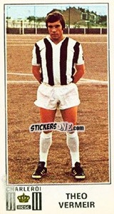 Sticker Theo Vermeir - Football Belgium 1975-1976 - Panini