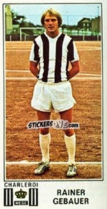 Sticker Rainer Gebauer - Football Belgium 1975-1976 - Panini
