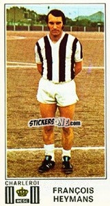 Cromo Francois Heymans - Football Belgium 1975-1976 n. 166 - Panini