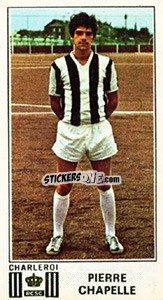 Sticker Pierre Chapelle - Football Belgium 1975-1976 - Panini