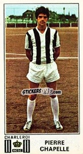 Figurina Pierre Chapelle - Football Belgium 1975-1976 n. 167 - Panini