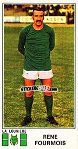 Sticker Rene Fourmois - Football Belgium 1975-1976 - Panini