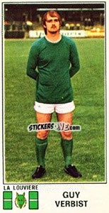 Sticker Guy Verbist - Football Belgium 1975-1976 - Panini