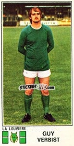 Cromo Guy Verbist - Football Belgium 1975-1976 n. 173 - Panini