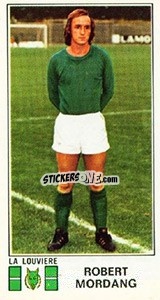Figurina Robert Mordang - Football Belgium 1975-1976 - Panini