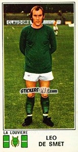 Sticker Leo de Smet - Football Belgium 1975-1976 - Panini