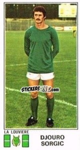 Sticker Djouro Sorgic - Football Belgium 1975-1976 - Panini
