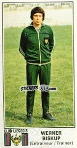 Sticker Werner Biskup - Football Belgium 1975-1976 - Panini