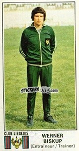Sticker Werner Biskup - Football Belgium 1975-1976 n. 187 - Panini