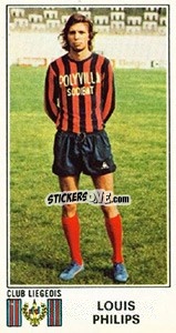 Sticker Louis Philips - Football Belgium 1975-1976 - Panini