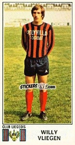 Sticker Willy Vliegen - Football Belgium 1975-1976 - Panini