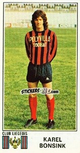 Sticker Karel Bonsink - Football Belgium 1975-1976 - Panini