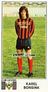 Sticker Karel Bonsink - Football Belgium 1975-1976 n. 202 - Panini