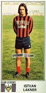 Sticker Istvan Lakner - Football Belgium 1975-1976 - Panini