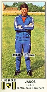 Sticker Janos Bedl - Football Belgium 1975-1976 n. 205 - Panini