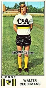 Figurina Walter Ceulemans - Football Belgium 1975-1976 - Panini