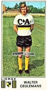 Cromo Walter Ceulemans - Football Belgium 1975-1976 n. 209 - Panini